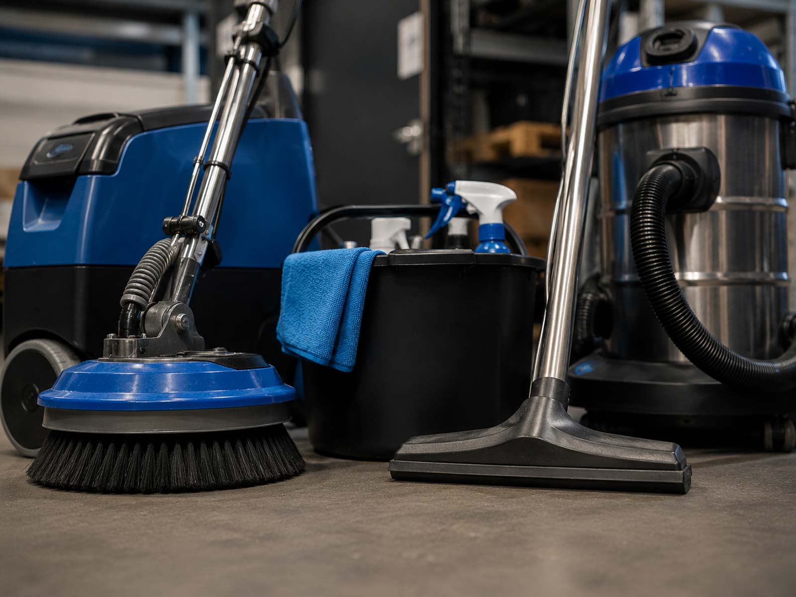 Werkmaterialen voor kantoor, magazijn en terrein